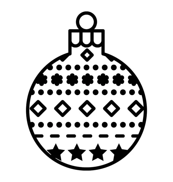 世界中クリスマス装飾 パーティー機器アイコン — ストックベクタ