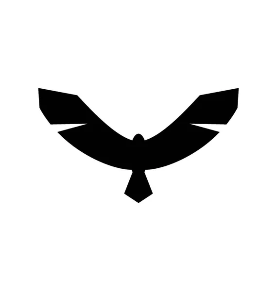 Hawk Solid Icon Design — Stock Vector