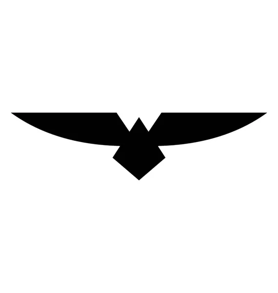 Icono Sólido Águila Voladora — Archivo Imágenes Vectoriales