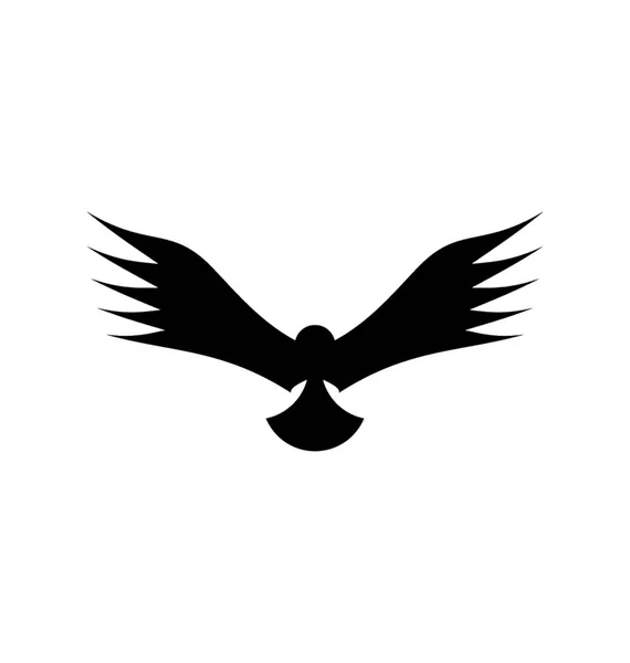 飞鹰的坚固图标 — 图库矢量图片