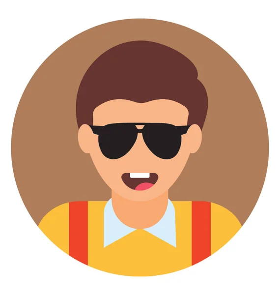 Platte Pictogram Ontwerp Van Hipster — Stockvector