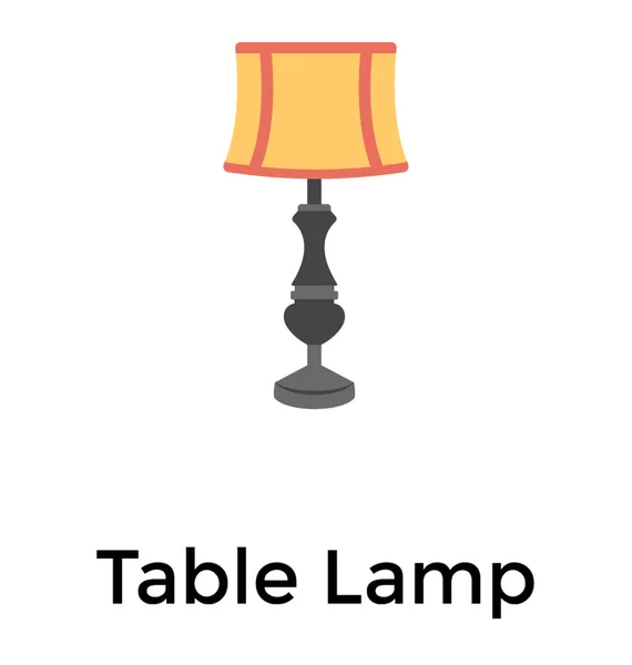 Projekt Płaski Ikona Lampa Tabeli — Wektor stockowy
