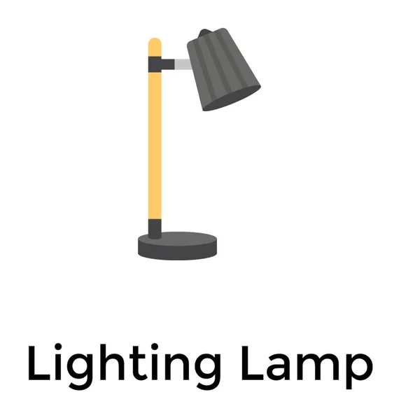Projekt Oświetlenia Płaskich Ikona Lampy Lampa Podłogowa — Wektor stockowy