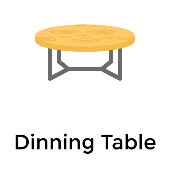 Плоский Дизайн Іконок Обіднього Столу — стоковий вектор