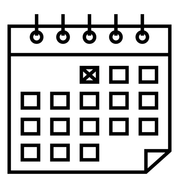 Дизайн Иконки Календаря Событий — стоковый вектор