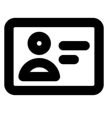 Kimlik kartı simgesi 