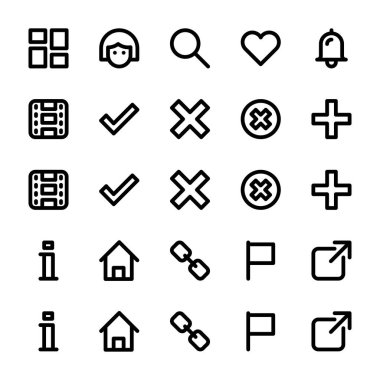 Yazı tipi harika Icons Set 