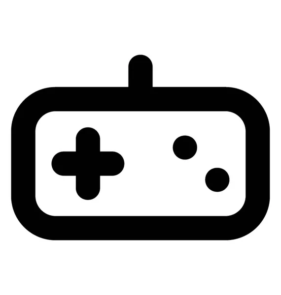 Gamepad Joystick Line Icon — Stock Vector