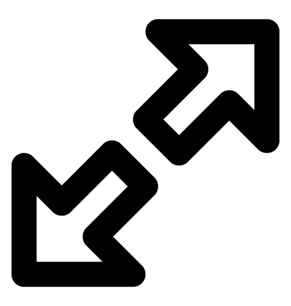 Symbol Für Diagonale Pfeile — Stockvektor