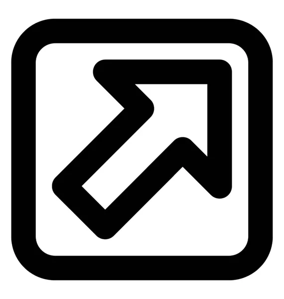 Icono Línea Flecha Vertical — Vector de stock