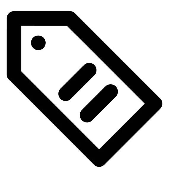Icône Ligne Étiquette Vente — Image vectorielle
