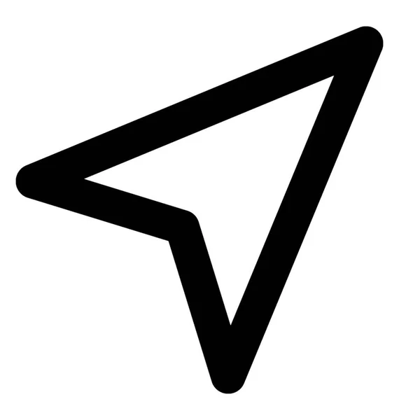 Zeilensymbol Vektor Anklicken — Stockvektor