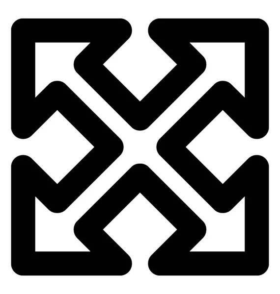 Symboldesign Der Pfeile Vergrößern — Stockvektor