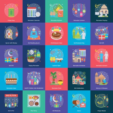 Eid ve Ramazan kutsal kişilerin resmi 