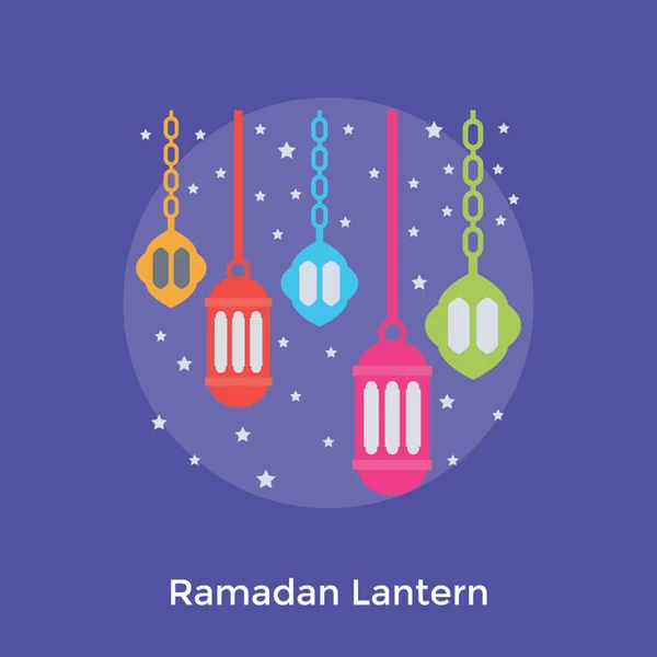 Antieke Olielampen Vertegenwoordigen Ramadan Lantaarn — Stockvector