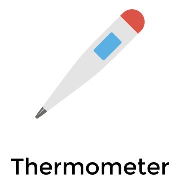 Sıcaklık Ölçeği, termometre düz simgesi