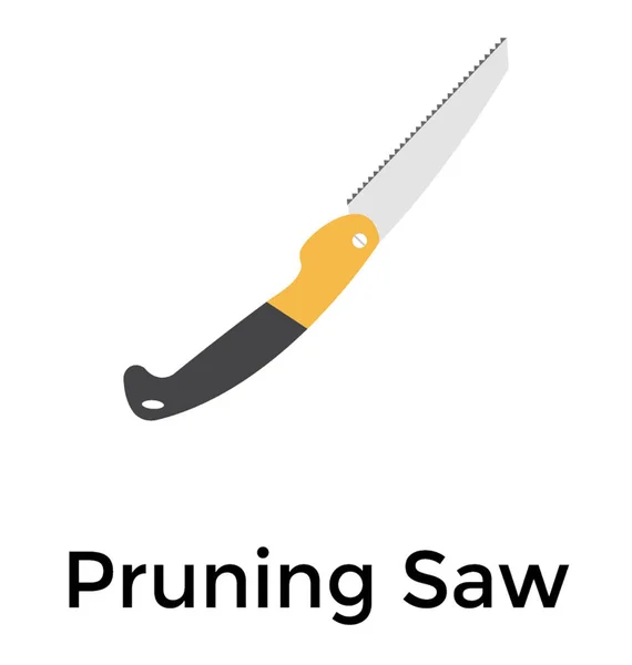 Pruning Saw Carpentry Tool — Stock Vector