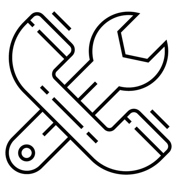 Zeilensymbol Für Anrufeinstellungen — Stockvektor