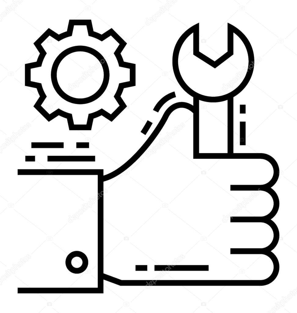 Technical support line icon 