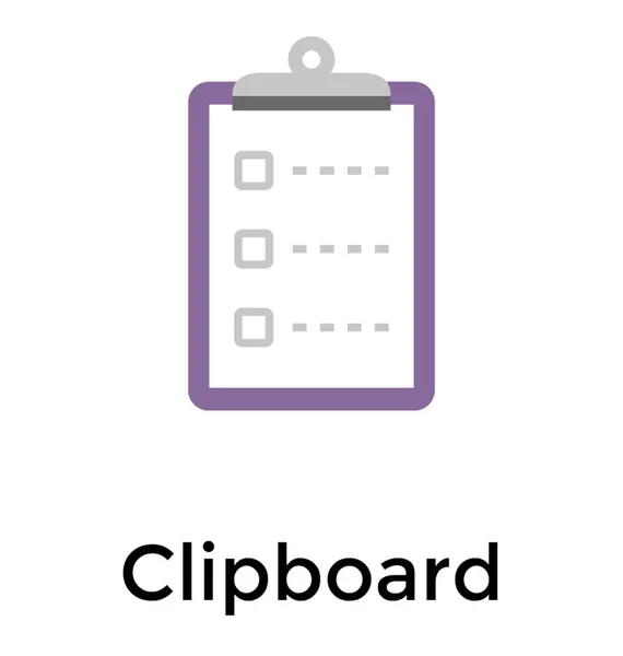 Плоская Иконка Буфера Обмена — стоковый вектор