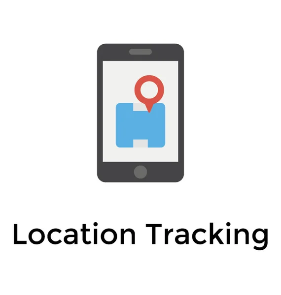 Location Tracking Flaches Icon Design — Stockvektor