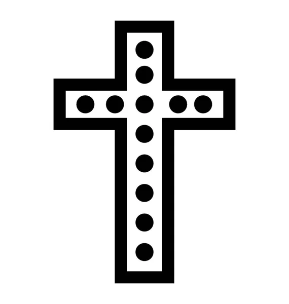 Religionskreuz Symboldesign — Stockvektor