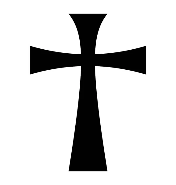 Glifo Icono Diseño Símbolo Cruz — Archivo Imágenes Vectoriales
