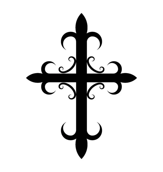 Декоративный Крестовый Рисунок Икон — стоковый вектор