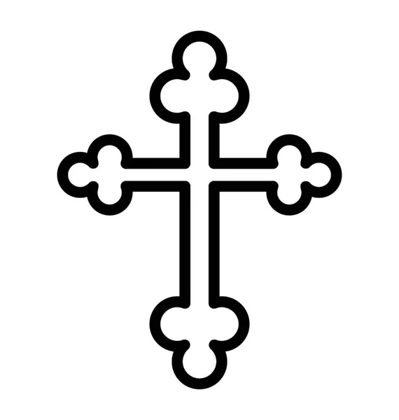 Religionskreuz Symboldesign — Stockvektor