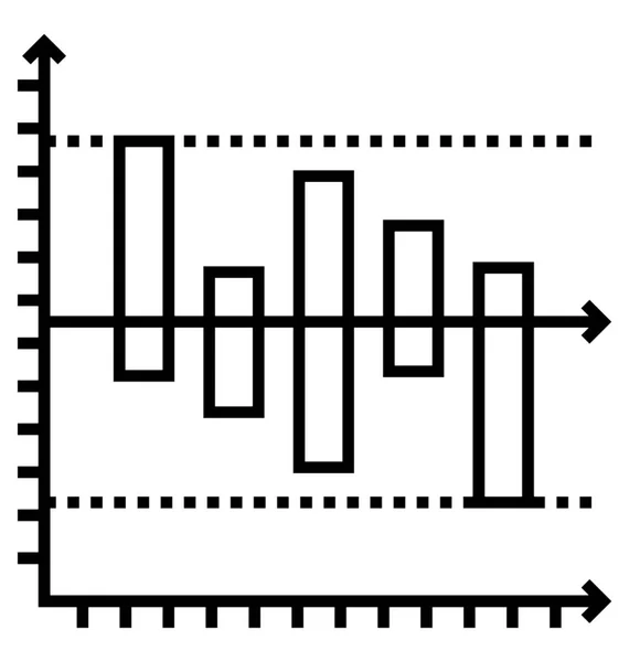 Barre Volume Che Rappresentano Analisi Del Volume — Vettoriale Stock