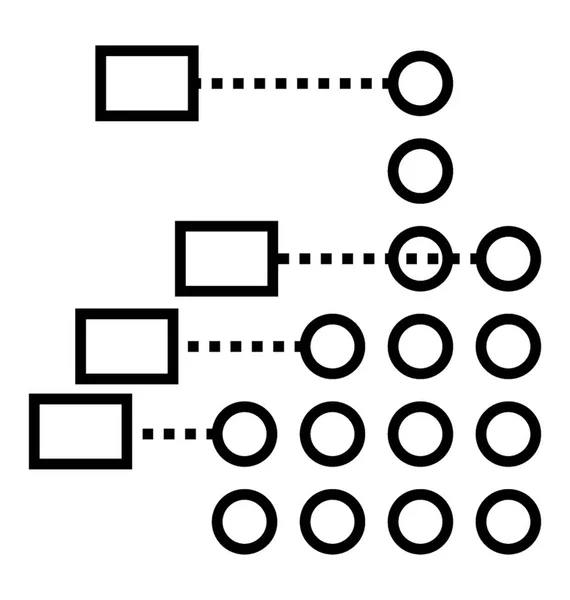 Cirkel Vormen Met Lagen Beschrijvende Statistiek — Stockvector