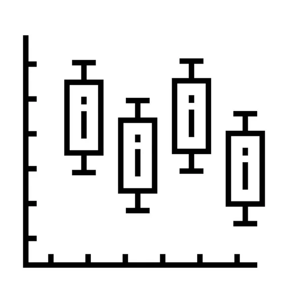 Иконка Линии Диаграммы Потока Данных — стоковый вектор