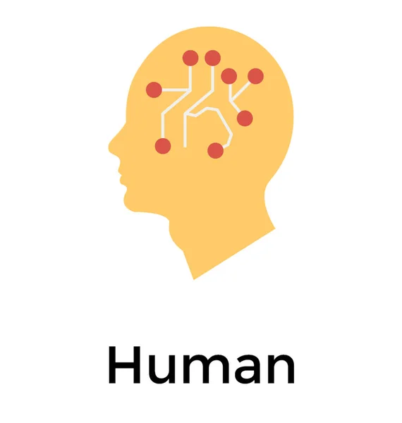 Neuronales Netzwerk Flart Detailliertes Design Der Symbole — Stockvektor