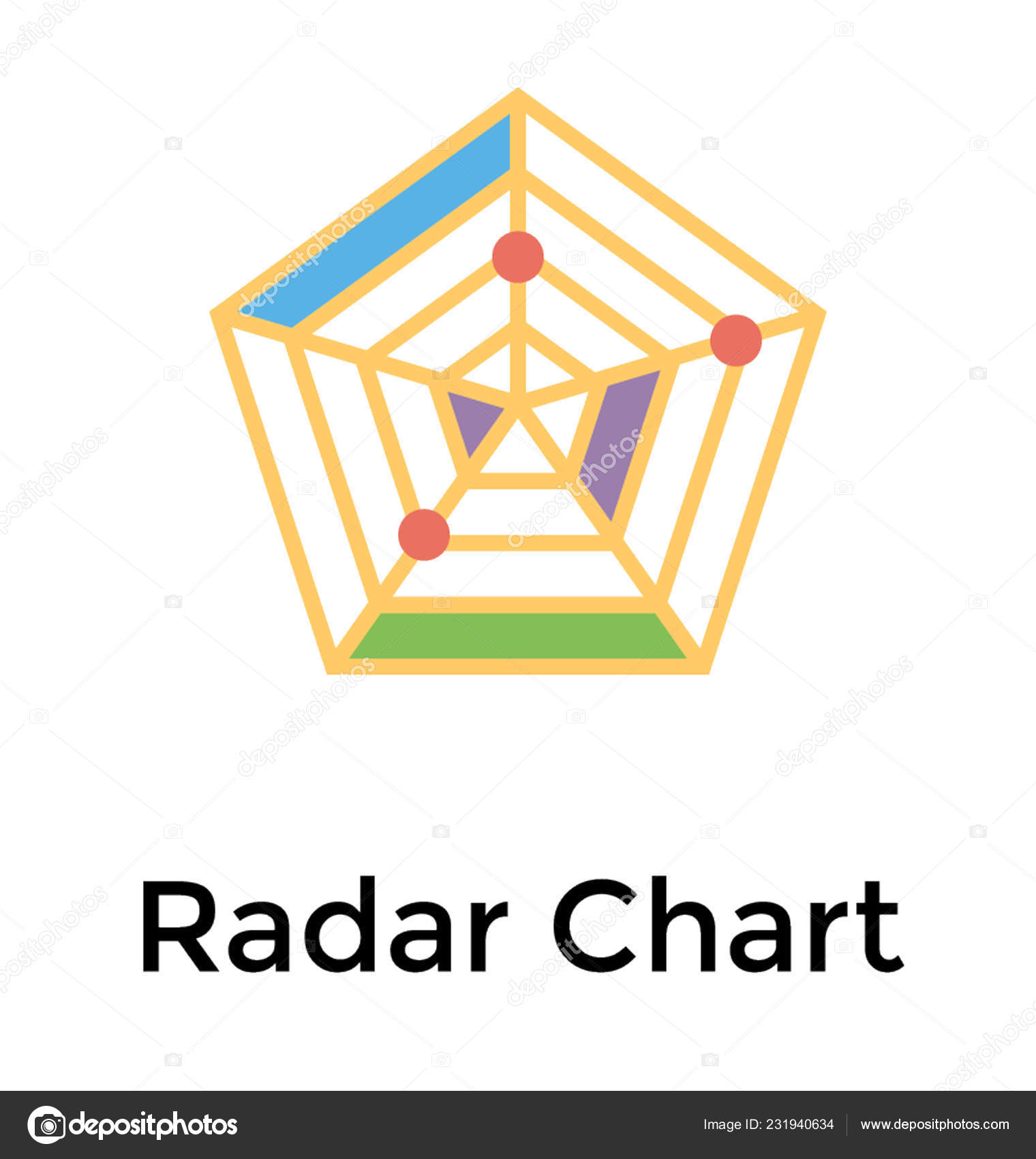 Radar Chart Vector