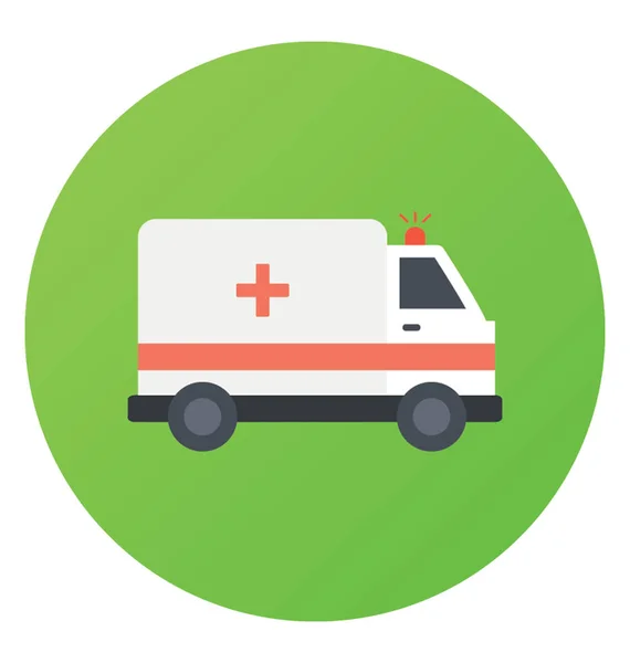 Ambulance Vehicle Used Emergency Medical Care — Stock Vector