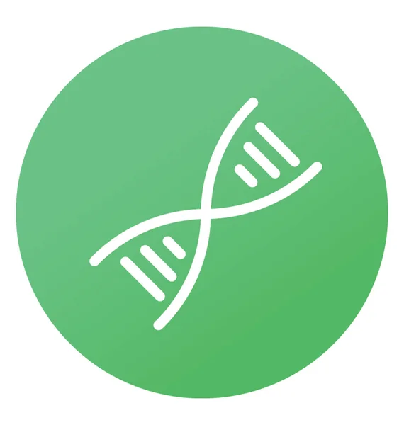 Dna Genetic Material Flat Icon — Stock Vector