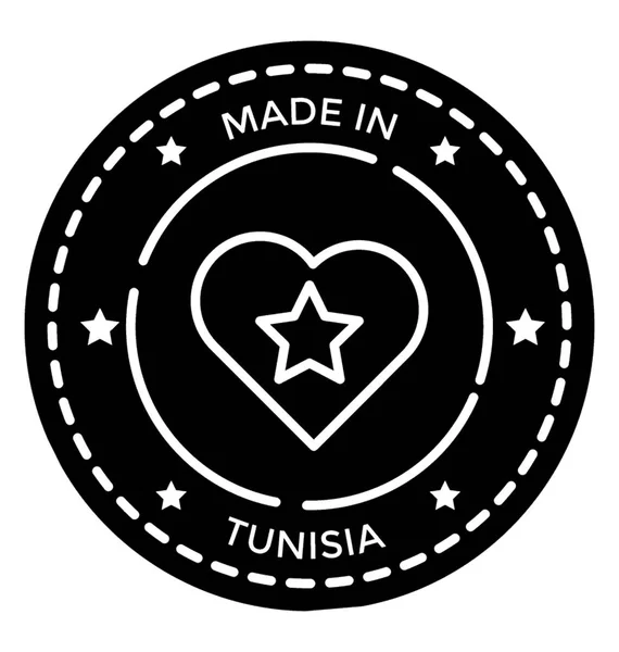 Tunezja Uszczelnienie Stempel Wektor — Wektor stockowy