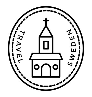 Bir satırı simge vektör İsveç logo 