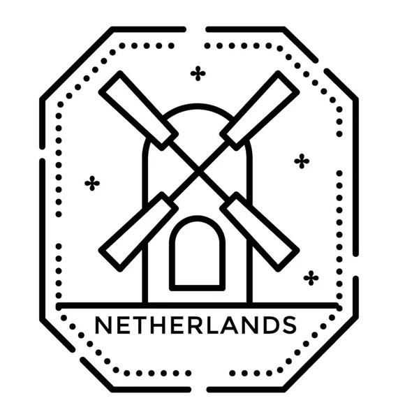 Дизайн Иконок Нидерландов — стоковый вектор