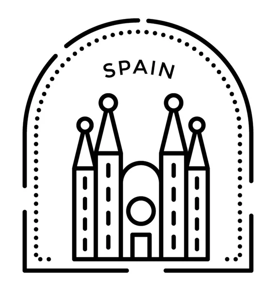 Spanien Reisevektorsymbol — Stockvektor