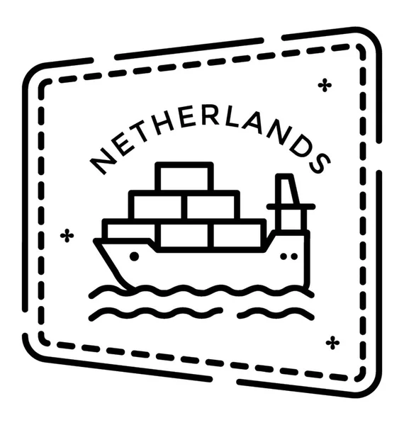 Дизайн Иконок Нидерландов — стоковый вектор