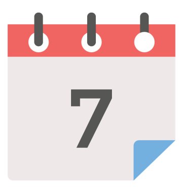 Olay Takvim düz simgesini 