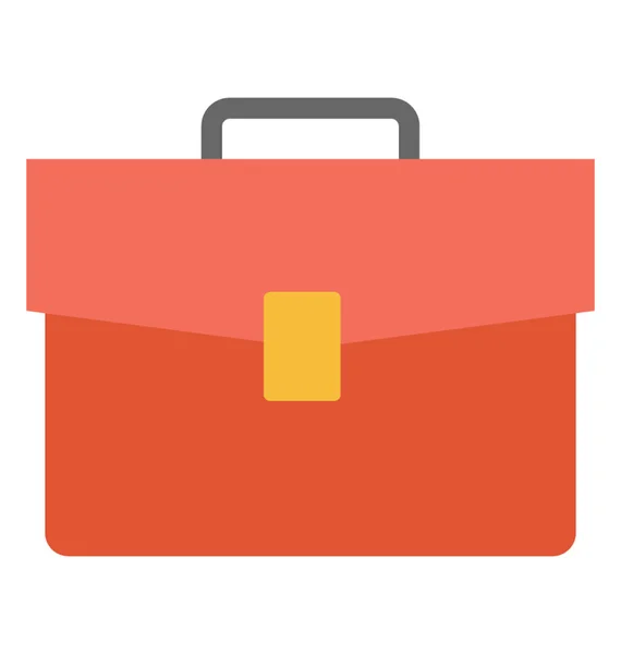Business Bag Portfolio Flat Icon — Stock Vector