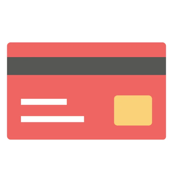 Smart Printable Card Credit Card Flat Icon — стоковый вектор