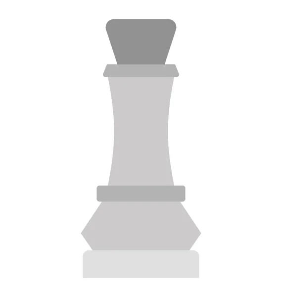 Chess Piece Strategy Flat Icon — Stock Vector