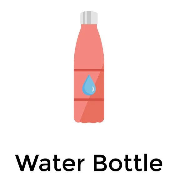 Дизайн Плоскої Піктограми Пляшки Води — стоковий вектор