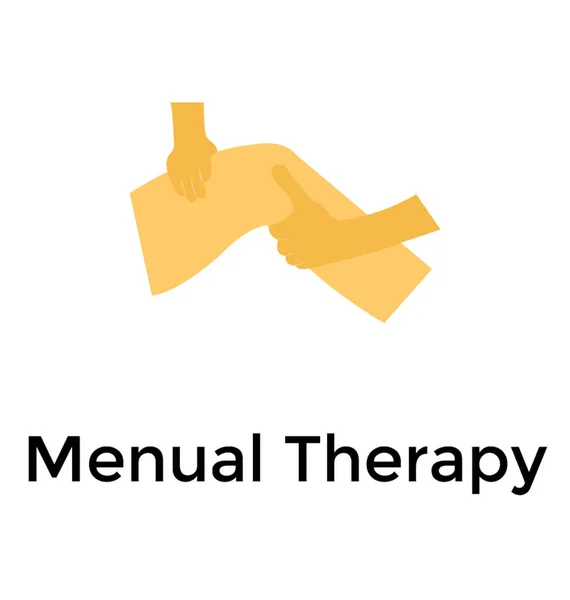 Thérapie Manuelle Conception Icône Massage Corps — Image vectorielle