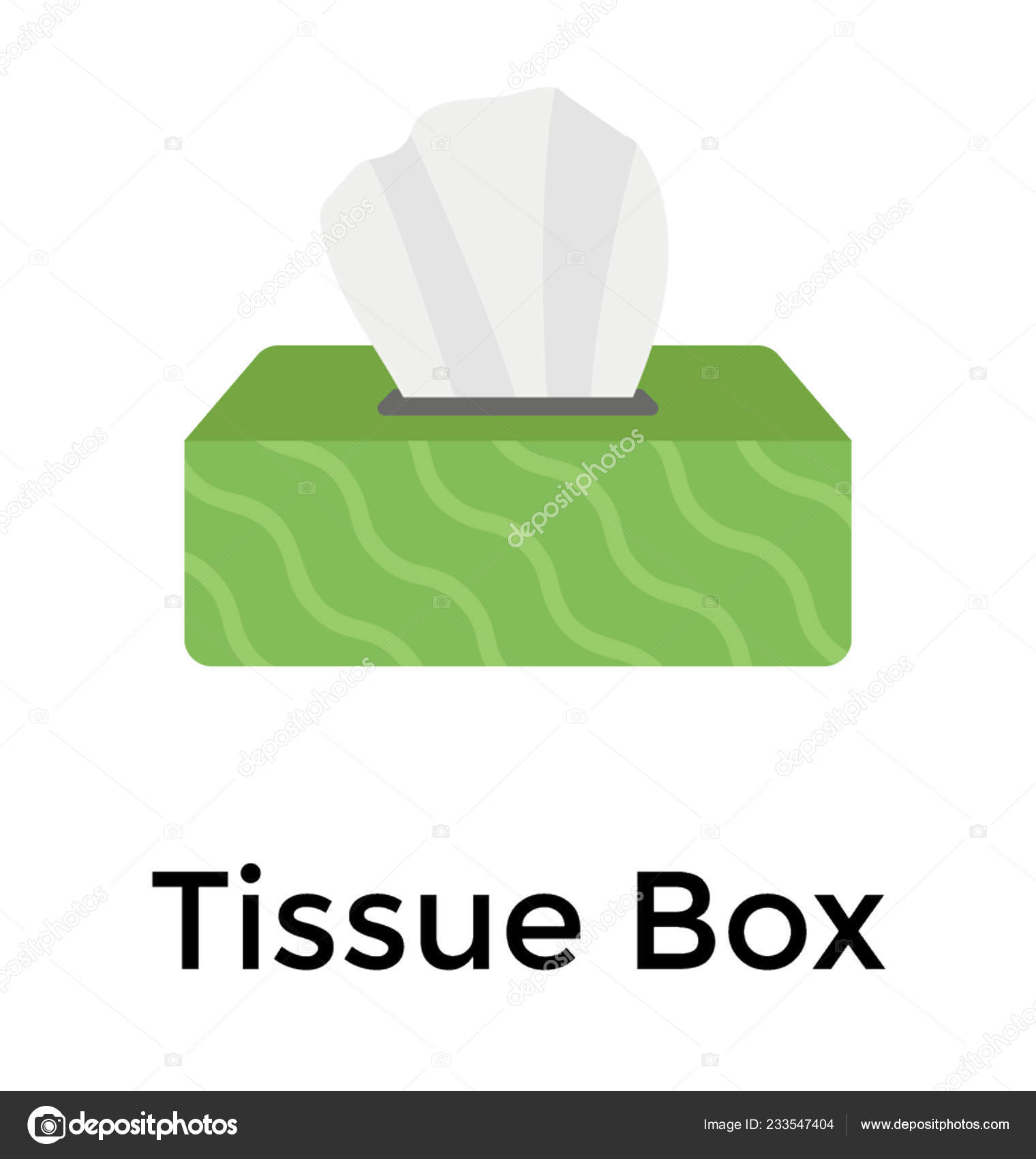 Tissue Box Flat Vector Icon Design Stock Vector Image By C Prosymbols 233547404