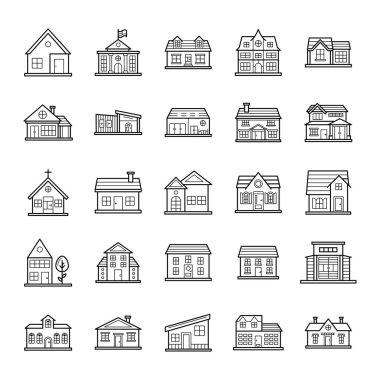 Ev tasarımları Icons Collection 