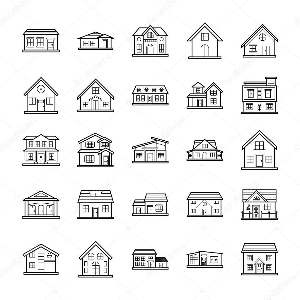 House Architectures Icons Pack 